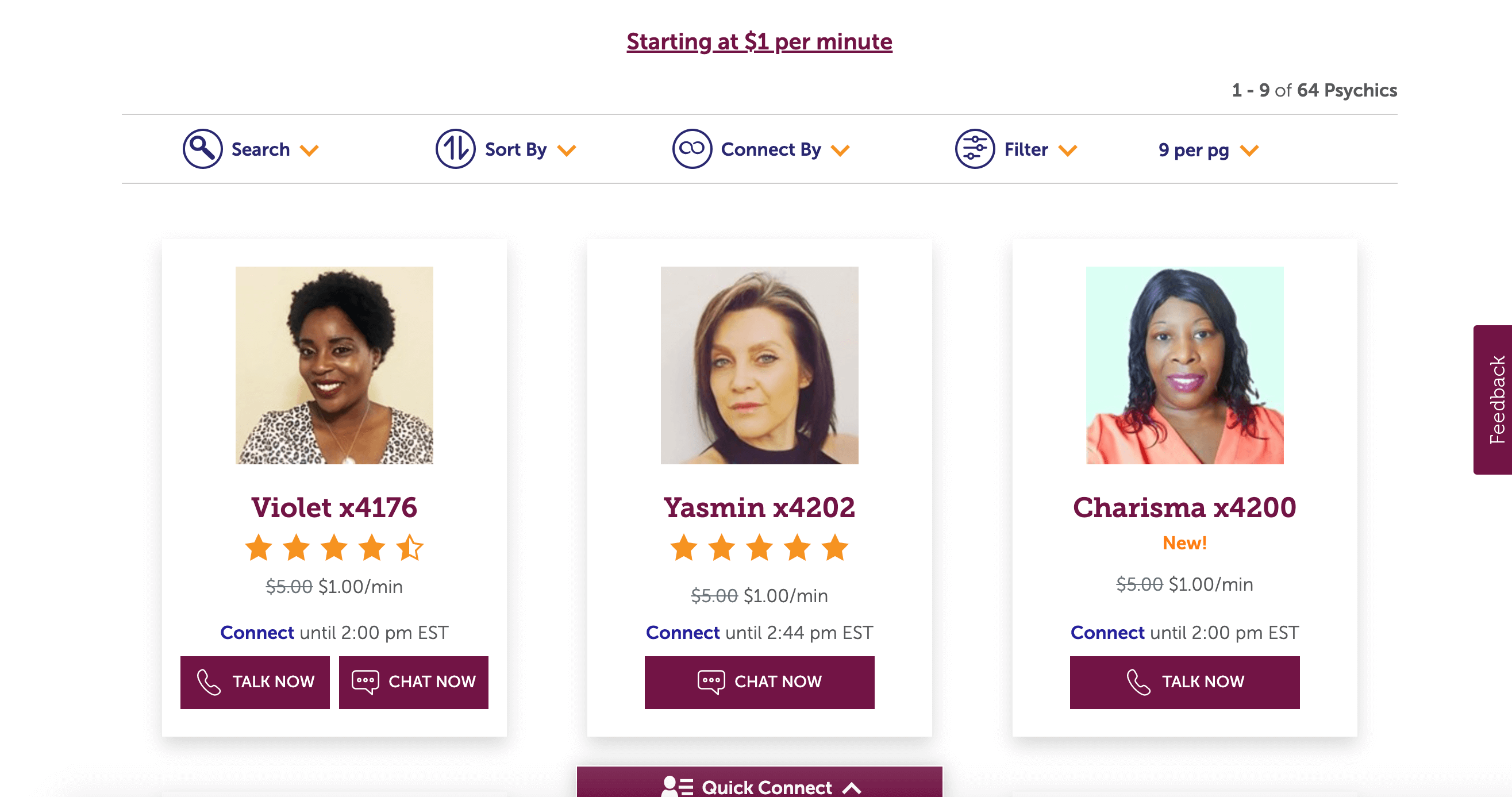 three psychic readers users can speak with 